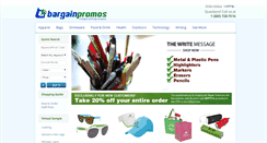 Desktop Screenshot of bargainpromos.net