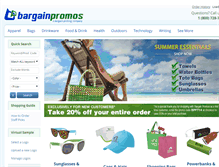 Tablet Screenshot of bargainpromos.net